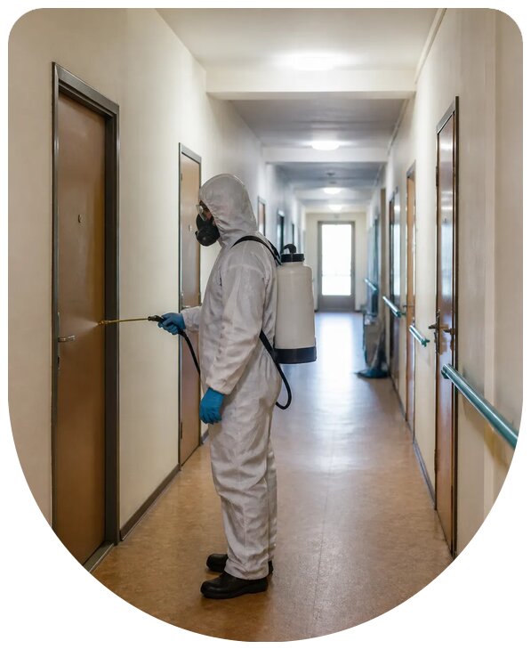 Профессиональная комплексная дезинфекция общежития в Вологде