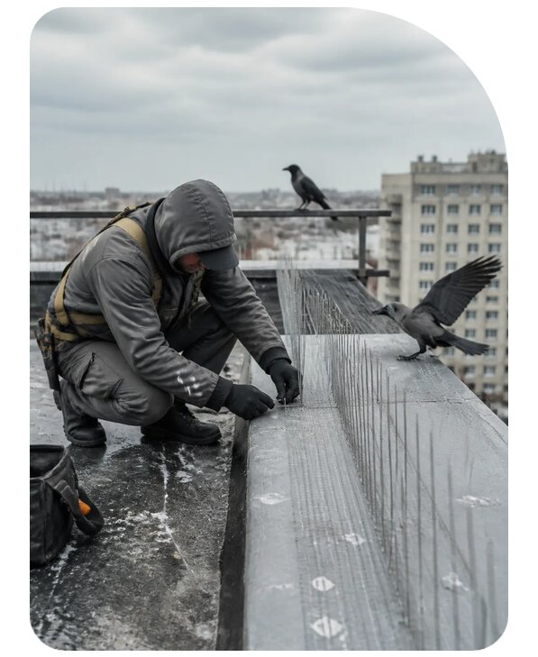 Защита от ворон под ключ в Вологде по цене от 5136 р. | Сенат-Вгд